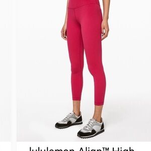 lululemon athletica Align High-Rise 25”Ruby Red Leggings